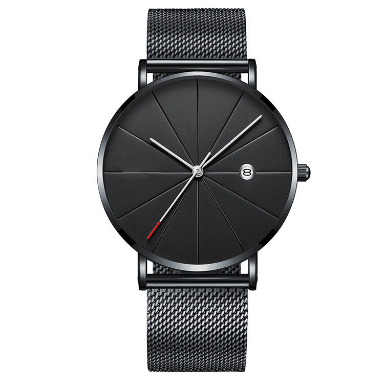 Creative Waterproof Quartz Calendar Watch for Men | Simple Design
