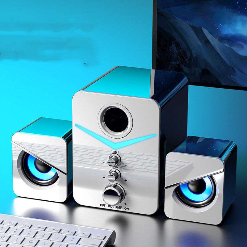 Desktop Computer Sound Bar with Compact Maneuverable Size Bluetooth Speaker
