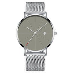 Creative Waterproof Quartz Calendar Watch for Men | Simple Design