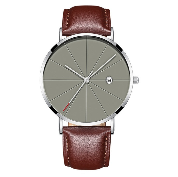 Creative Waterproof Quartz Calendar Watch for Men | Simple Design