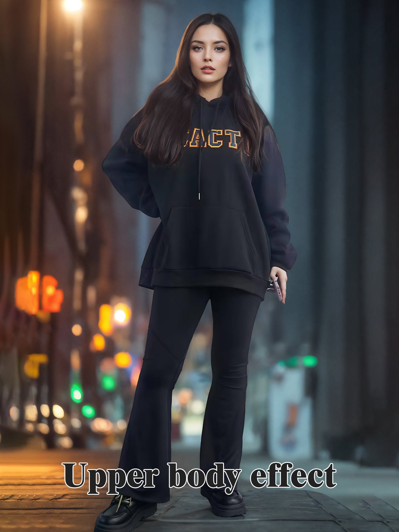 Fashionable Solid Color Long-Sleeved Printed Hoodie | Unisex Casual Wear
