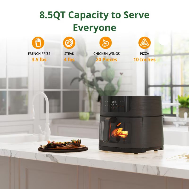 8.5 QT Air Fryer - Large Capacity For Family Gatherings