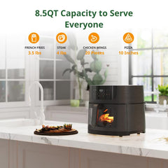 8.5 QT Air Fryer - Large Capacity For Family Gatherings