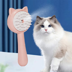 Rechargeable Self-Cleaning Slicker Brush with Mist | Multifunctional Cat & Dog Grooming Brush