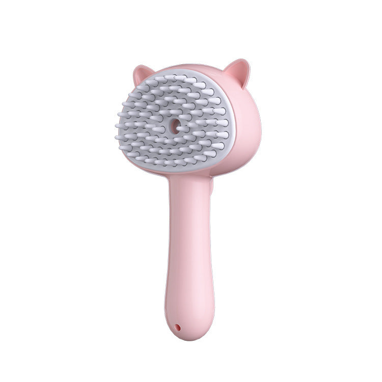Rechargeable Self-Cleaning Slicker Brush with Mist | Multifunctional Cat & Dog Grooming Brush